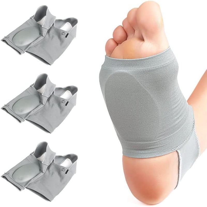 SUNBEET ?Spandex, M Flat Foot Arch Support For Men & Women | Medial Arch Support For Flat Feet Correction Sleeve With Cushion | Plantar Fasciitis Leg Foot Pain Relief Product (Multi) - Image 3