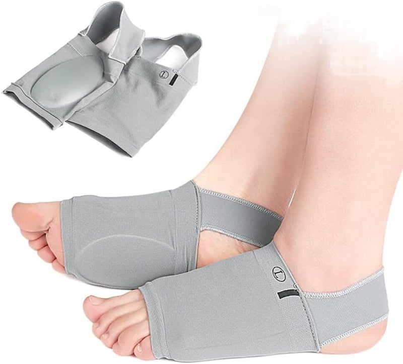 SUNBEET ?Spandex, M Flat Foot Arch Support For Men & Women | Medial Arch Support For Flat Feet Correction Sleeve With Cushion | Plantar Fasciitis Leg Foot Pain Relief Product (Multi) - Image 1