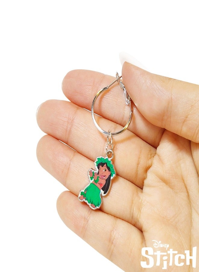 Luv Her Stitch Hypoallergenic Earrings for Girls Stud Earrings & Fishhook Drop Earring Sets with Charms One Size Fits All Stitch Jewelry Girls Earrings, Disney Accessories for Girls Ages 4+, 2 Pair - Image 3