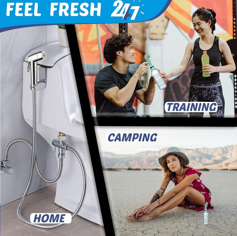 Avaby Handheld Bidet Sprayer for Toilet - Triple Mode Spray: Cloth Diaper Washer, Jet Spray & Gentle Stream | Premium Adjustable Hose Sprayer Attachment for Muslim Shower Shattaf | Portable Bidet Included - Image 2