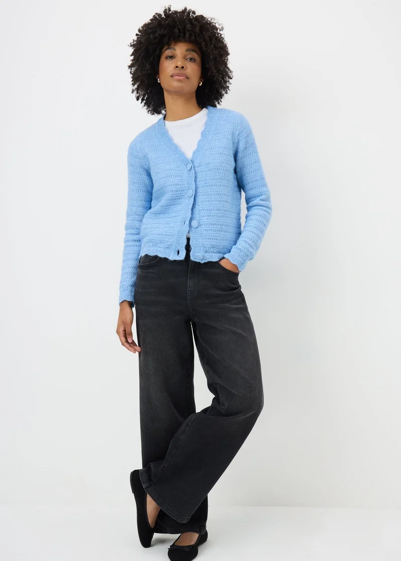 Matalan Blue Stitch Scallop Cardigan