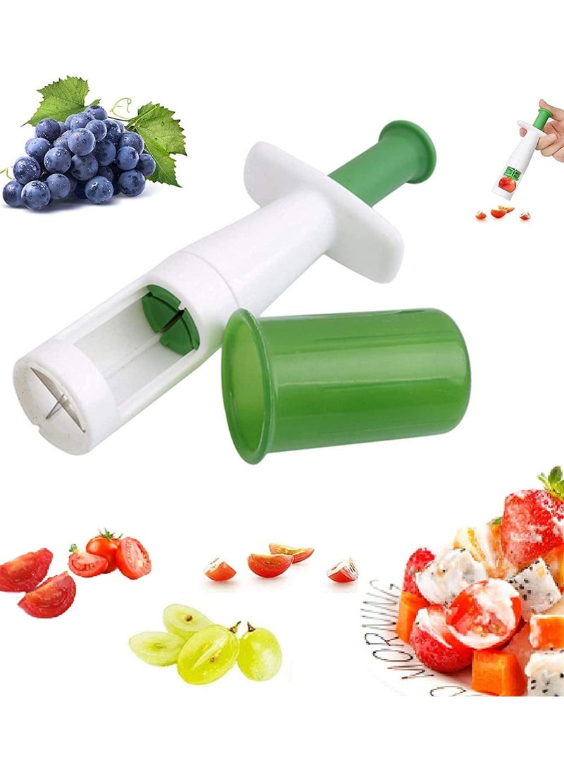 سيوسي قطاعة العنب ، قطاعة الطماطم ، قطاعة الخضار والفواكه ، أدوات تقطيع إبداعية متعددة الوظائف لأداة السلطة وأغذية الأطفال المساعدة - Image 2