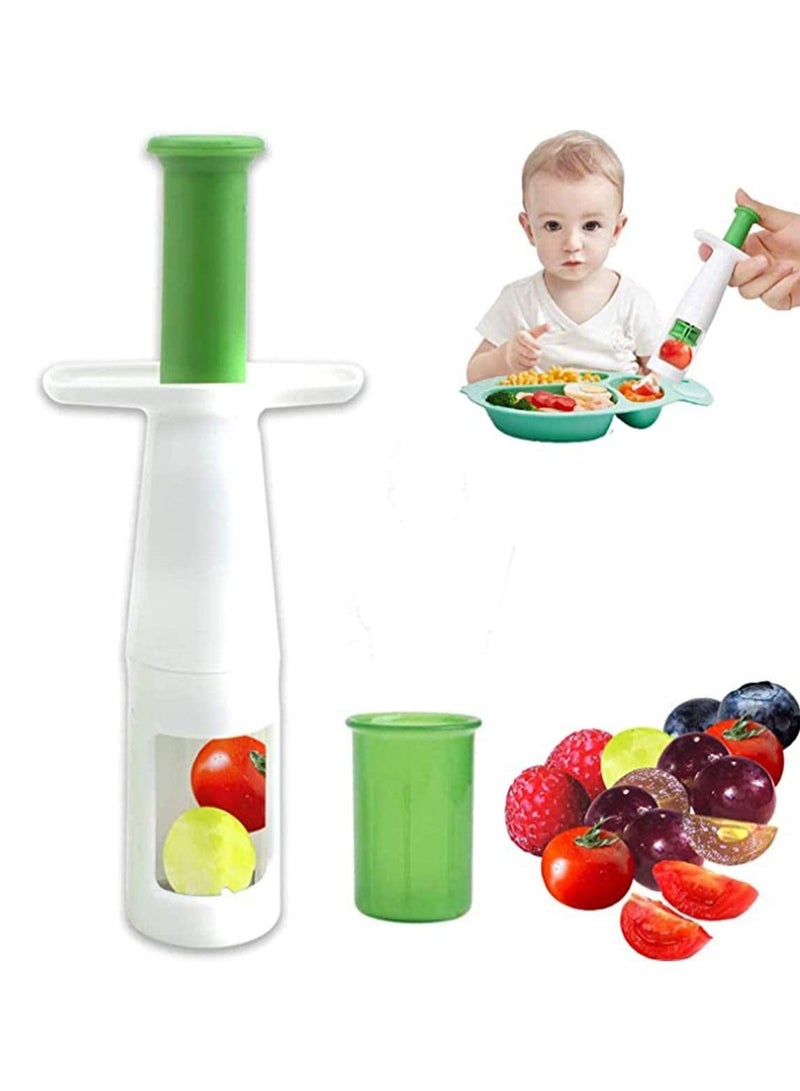 سيوسي قطاعة العنب ، قطاعة الطماطم ، قطاعة الخضار والفواكه ، أدوات تقطيع إبداعية متعددة الوظائف لأداة السلطة وأغذية الأطفال المساعدة - Image 1