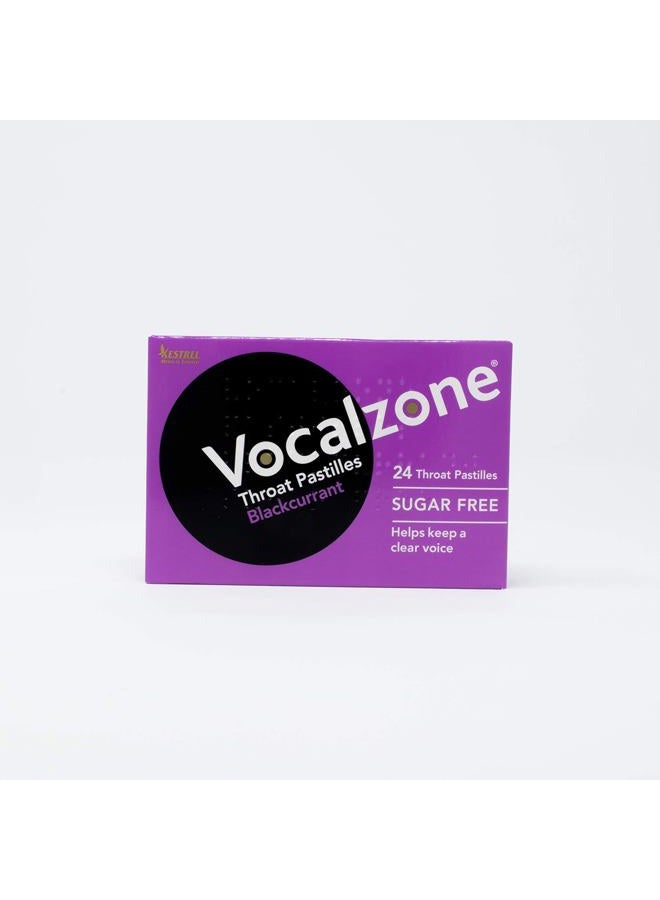 Vocalzone Blackcurrant Lozenges 24 Pieces - Image 2