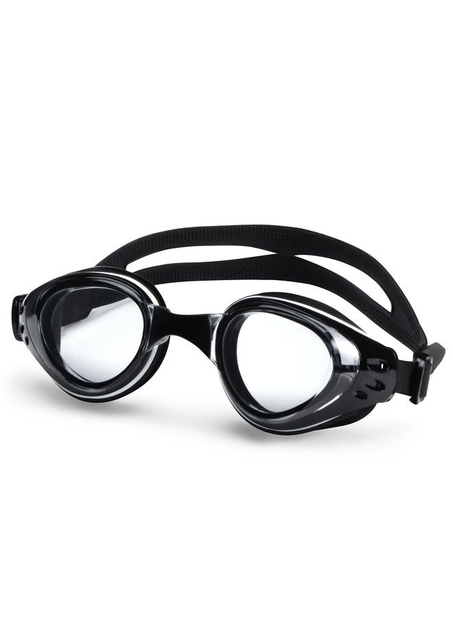 AEC Feike VisionPro Powered Swim Goggles Anti Fog UV Protection Swimming Glasses with Power Lenses for Nearsighted Men & Women (Black, -7.00) - Image 1