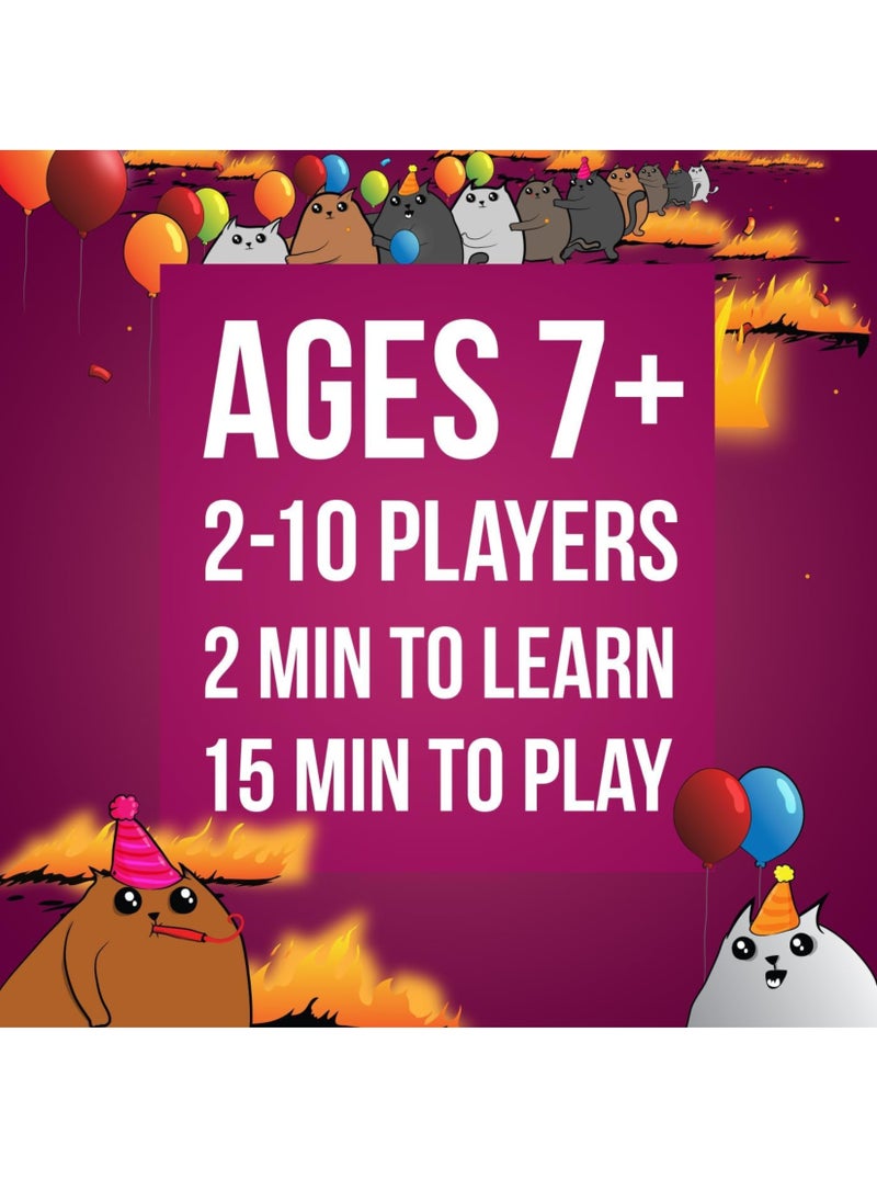 MAGIC VAULT - Exploding Kittens Party Pack - Funny Card Game, 2-10 Players, 7+ Years, English Edition - Image 1