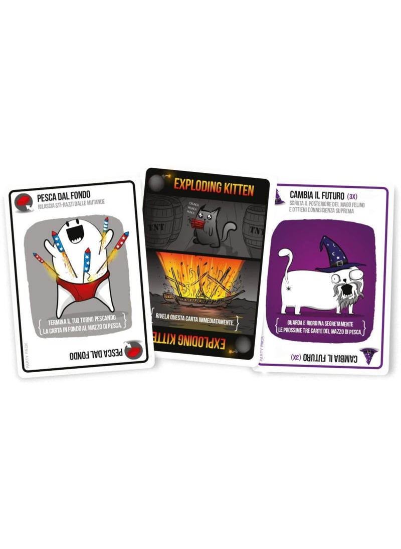 MAGIC VAULT - Exploding Kittens Party Pack - Funny Card Game, 2-10 Players, 7+ Years, English Edition - Image 1