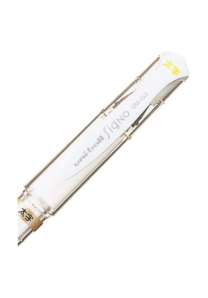Uniball Uni-Ball 64538 Signo Um-153 Broad Rollerball Pen - White - Image 3