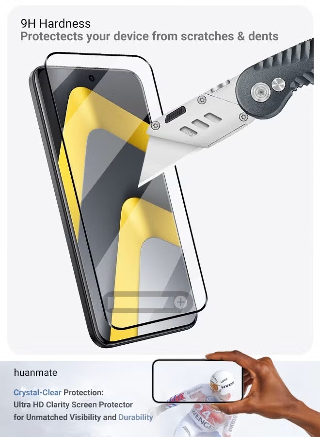 YoYoTech Xiaomi Poco M8 Pro Tempered Glass| Screen Protector Full HD Quality Tempered Glass Anti-Scratch Edge to Edge Coverage for Xiaomi Poco M8 Pro 6.83' 2026. - Image 3