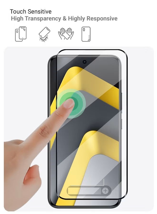 YoYoTech Xiaomi Poco M8 Pro Tempered Glass| Screen Protector Full HD Quality Tempered Glass Anti-Scratch Edge to Edge Coverage for Xiaomi Poco M8 Pro 6.83' 2026. - Image 2
