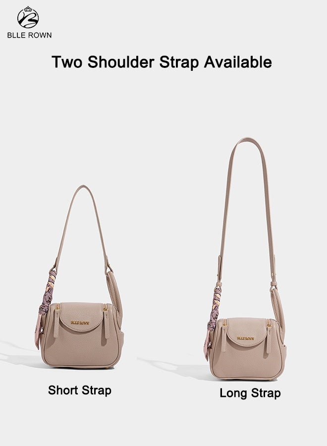 بليه روان شنطة نسائية عملية شنطة يد وكتف وكروس مع حزامين ووشاح أنيق بسعة مناسبة للاستخدام اليومي والجامعة والسفر - Image 5