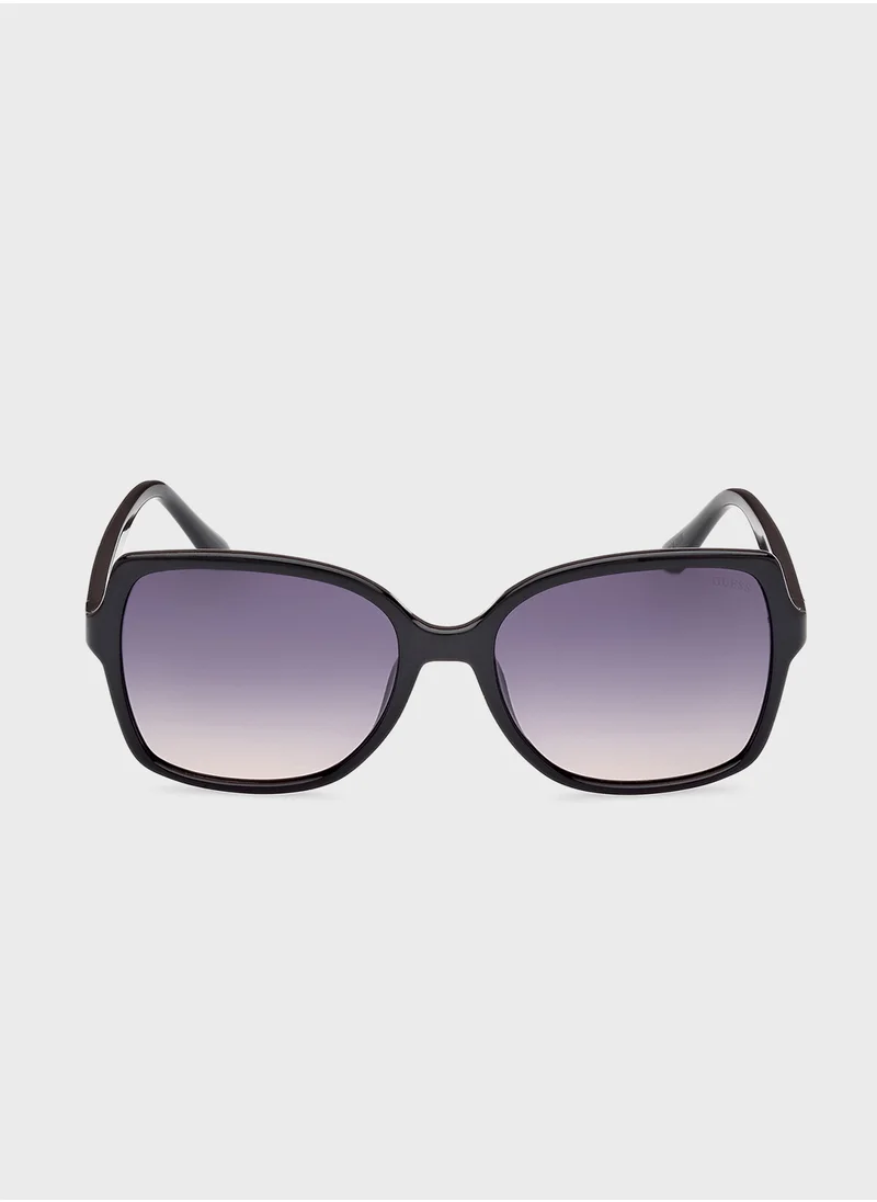 جس Oversize Uv-Protected Sunglasses