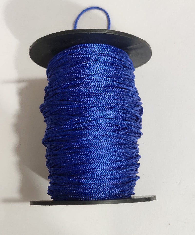 OMX Nylon 1mm Macrame Cord (100 Meters) Nylon Chinese Knotting Cord, 1mm Thick for Macrameideally Used for Jewelry Making, Bags and Various Other Craft Projects. (Royal Blue) - Image 2