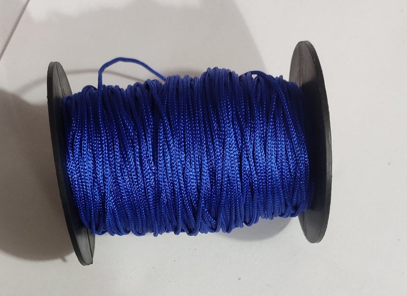 OMX Nylon 1mm Macrame Cord (100 Meters) Nylon Chinese Knotting Cord, 1mm Thick for Macrameideally Used for Jewelry Making, Bags and Various Other Craft Projects. (Royal Blue) - Image 4