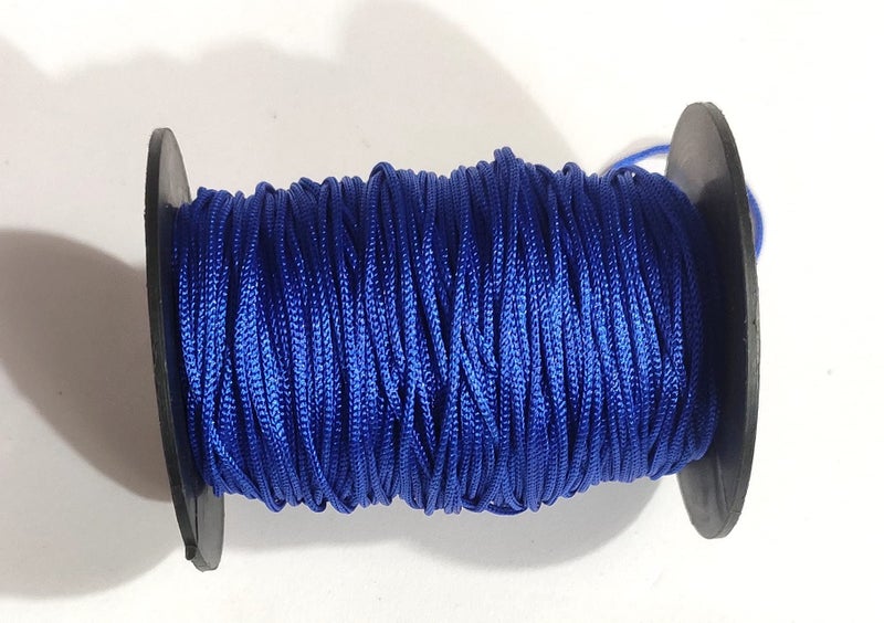 OMX Nylon 1mm Macrame Cord (100 Meters) Nylon Chinese Knotting Cord, 1mm Thick for Macrameideally Used for Jewelry Making, Bags and Various Other Craft Projects. (Royal Blue) - Image 1