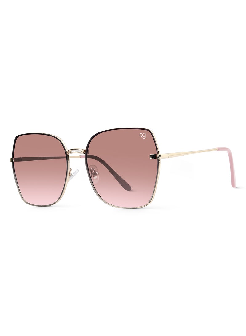Woggles Stylish & Classy UV Protected Peach Oversized Sunglasses | Men & Women - Image 4