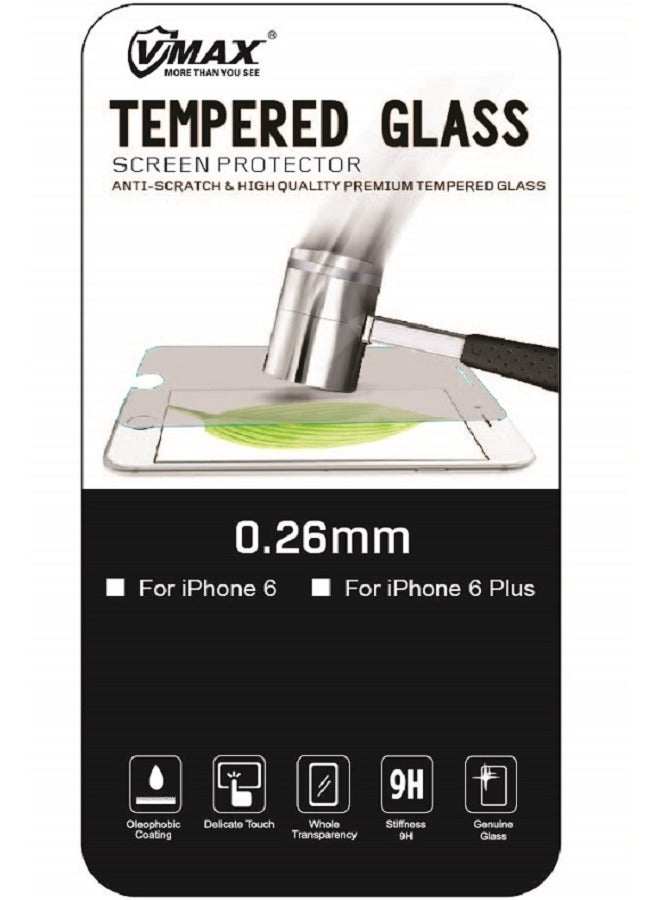 Vmax Tempered Glass screen protector for iphone 6 Plus / 6S Plus 0.26mm