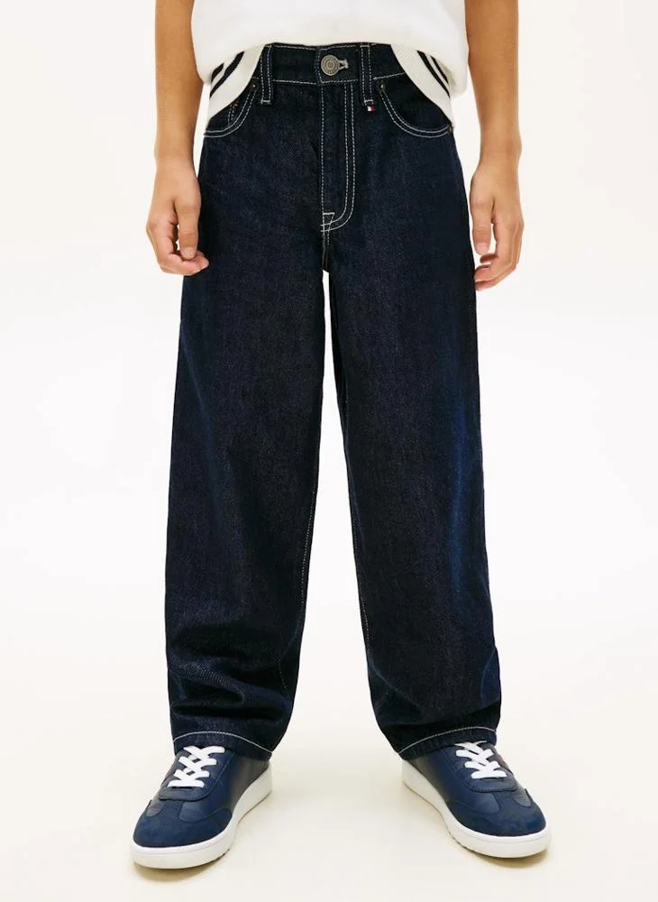 TOMMY HILFIGER Kids Baggy Fit rinse Jeans