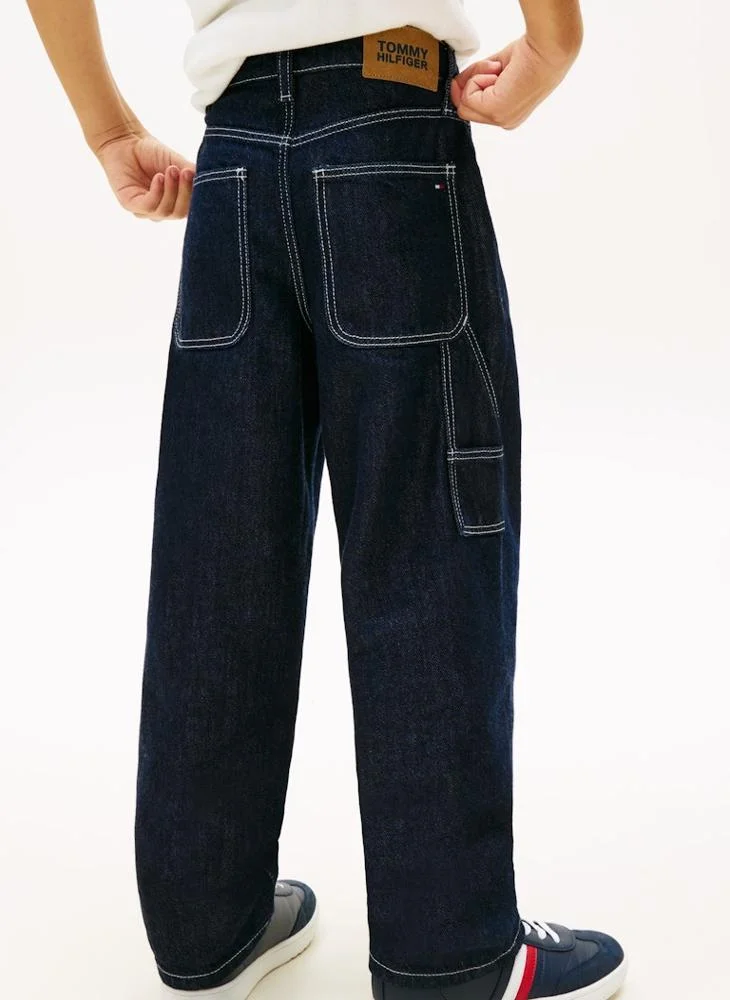 TOMMY HILFIGER Kids Baggy Fit rinse Jeans