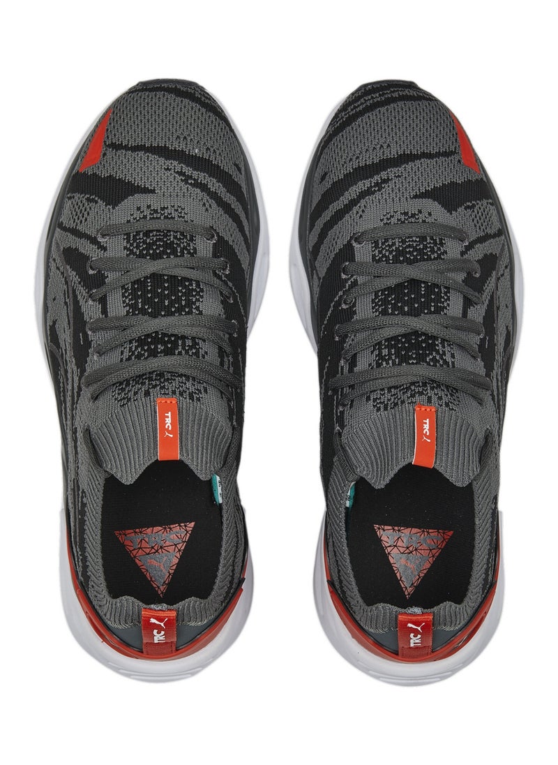 TRC Blaze Knit Mens Black Sneakers