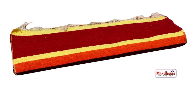 Mandhania Pure Cotton Multicolour Strips Dining Carpet 15 x 95 ft - Image 2