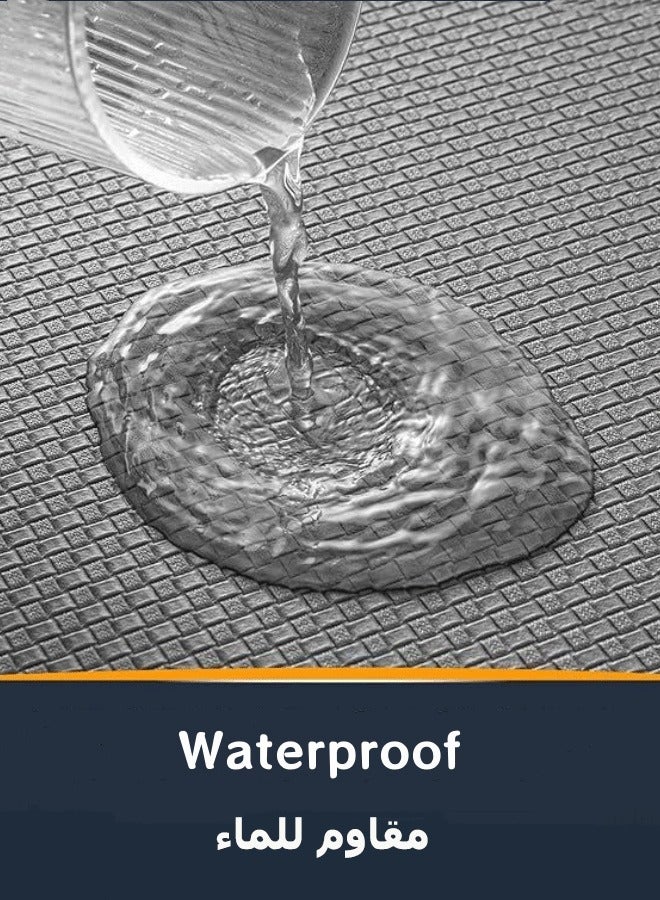 2-Piece Kitchen Mat Set, Anti Fatigue Cushioned Floor Runner Rugs Non-Skid Standing Mats Ergonomic PVC Kitchen Rugs 18 x 30inch + 18 x 59inch for Home, Office, Sink, Laundry - Image 5