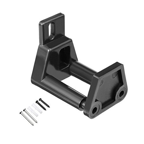 uxcell Barn Sliding Door Floor Guide POM Plastic Adjustable Wall Mount Black - Image 1