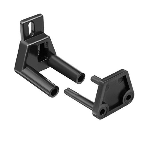 uxcell Barn Sliding Door Floor Guide POM Plastic Adjustable Wall Mount Black - Image 2
