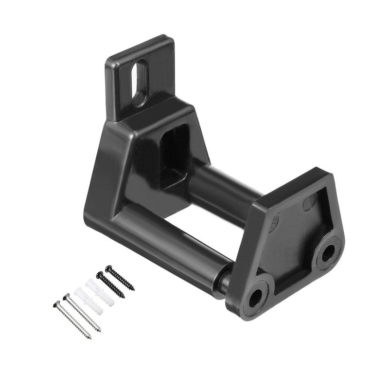 uxcell Barn Sliding Door Floor Guide POM Plastic Adjustable Wall Mount Black - Image 4
