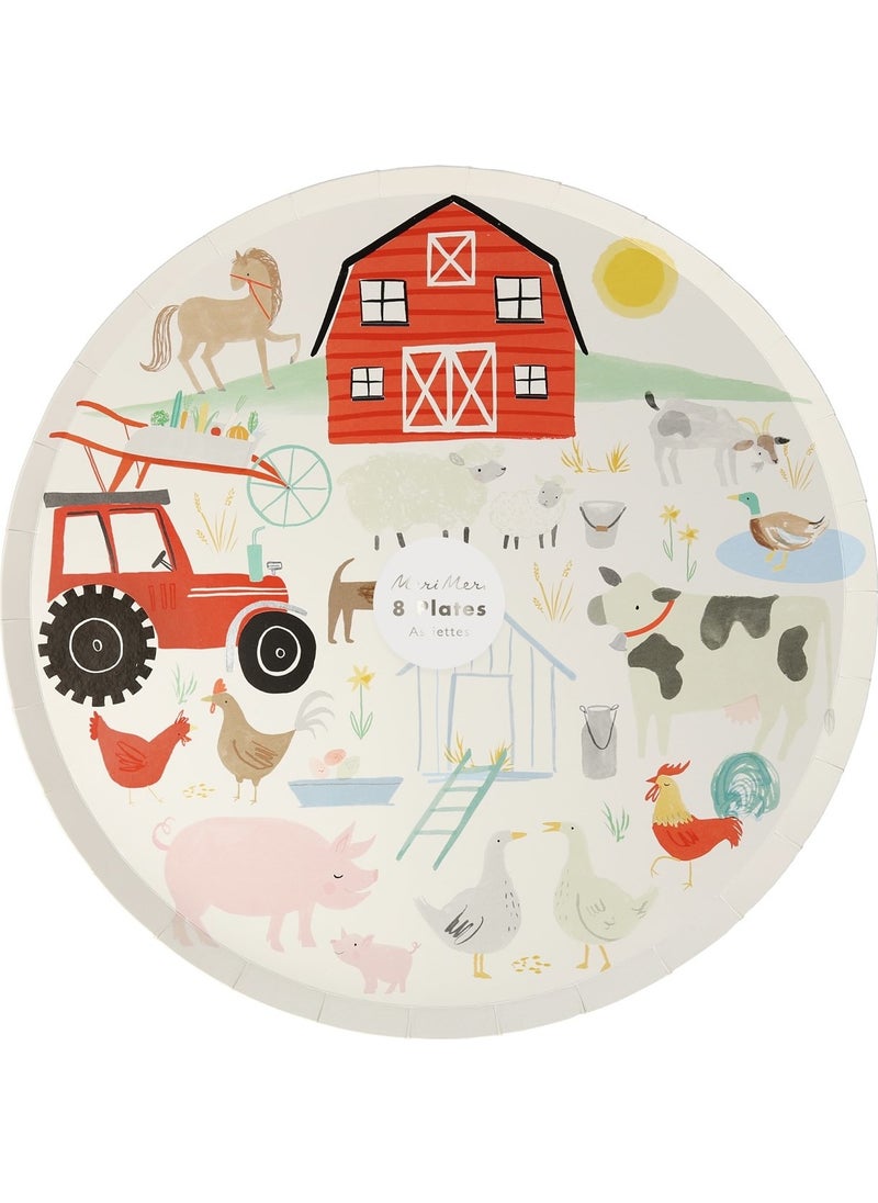 Meri Meri Farm Plates (8 Pieces)  - Image 3