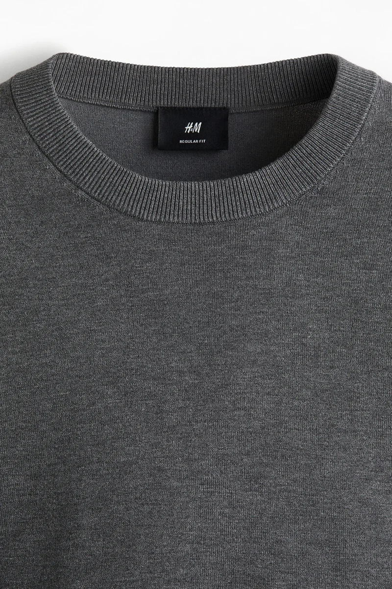 H&M  Regular Fit Fine-knit jumper for Men | Best Price UAE