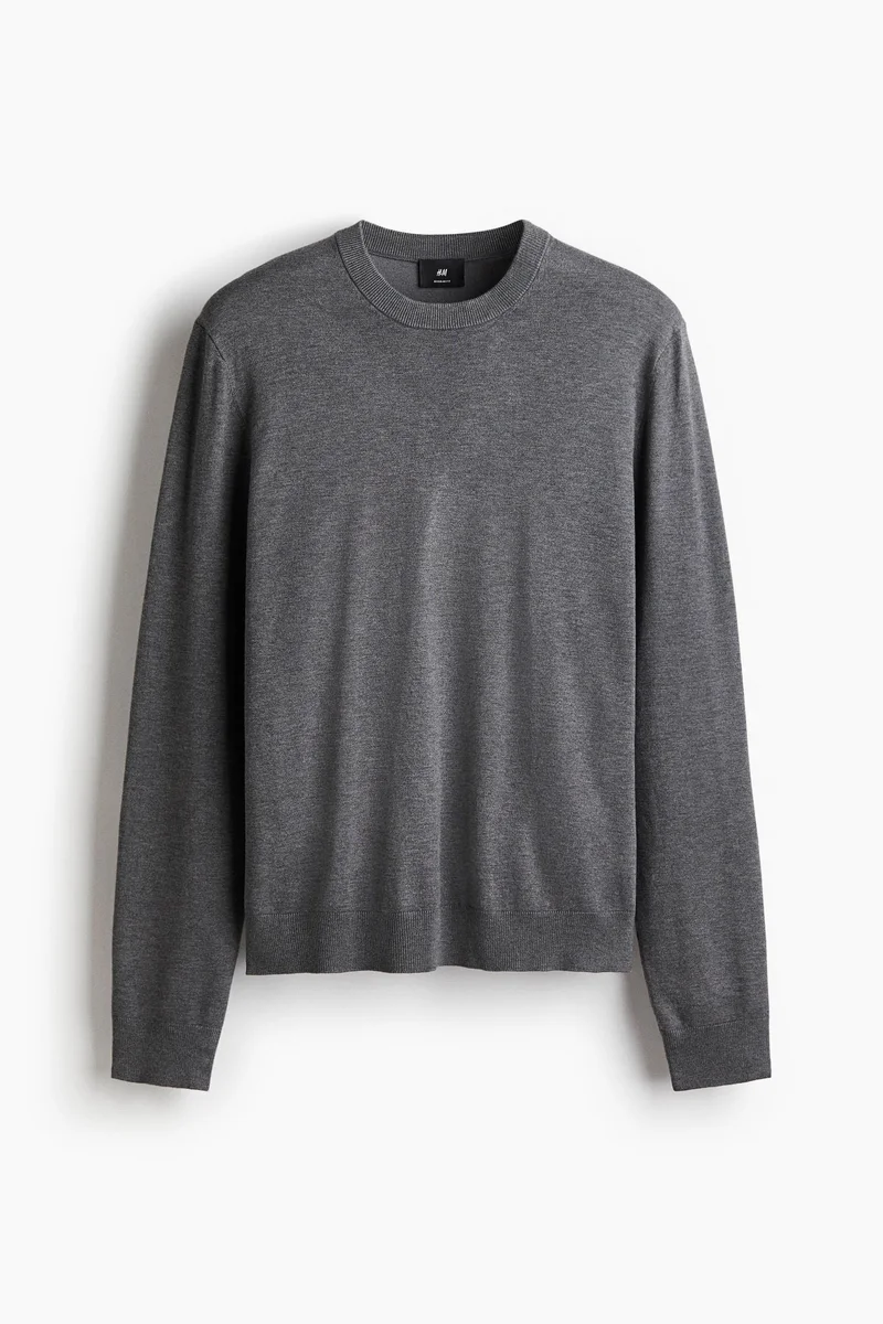 H&M  Regular Fit Fine-knit jumper for Men | Best Price UAE