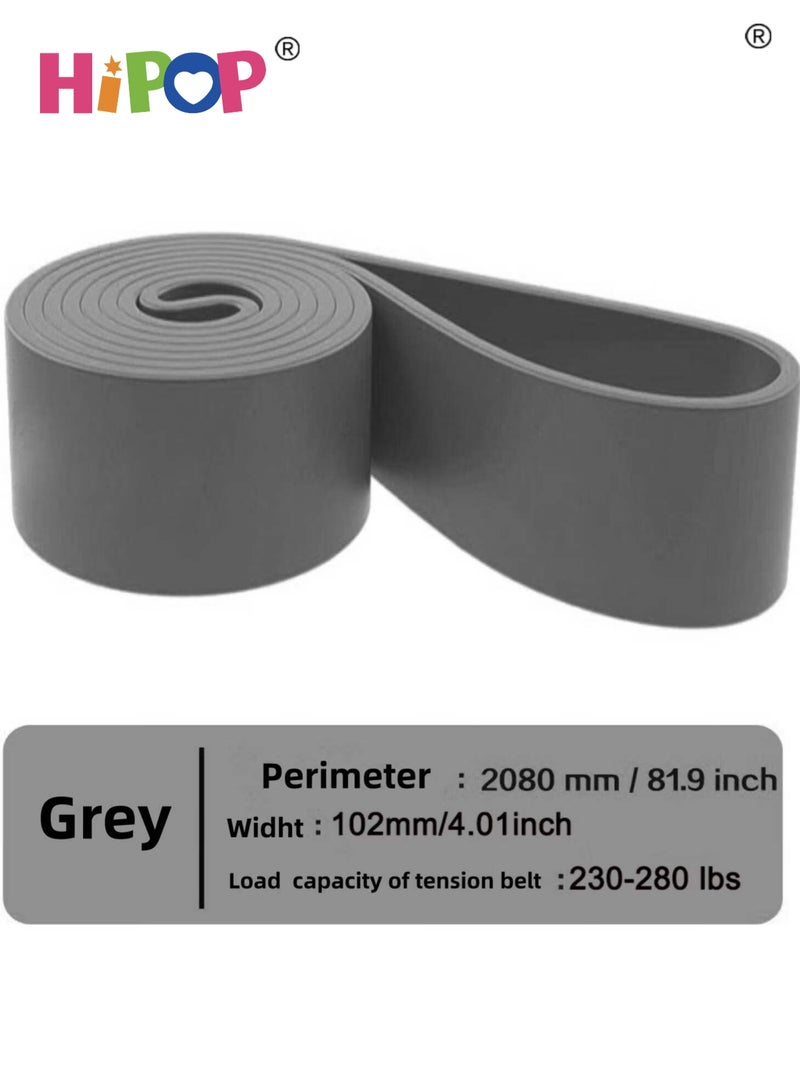 HIPOP 230-280 Lbs Resistance Band,Pull Up Assistance Band for Legs,Working Out,Muscle Training,Yoga,Shape Body,Men Women (Grey) - Image 2