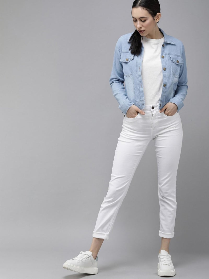 VOGATI Women's Denim Jacket qdk61vog-xxxl_Light Blue_3XL - Image 5