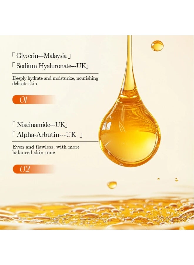 Kormesic سيروم تفتيح V7 30 مل لتلاشي البقع الداكنة وتفتيح البشرة للسيدات والرجال توازن رطوبة الوجه والزيوت سيرومات مرطبة ومغذية - Image 3