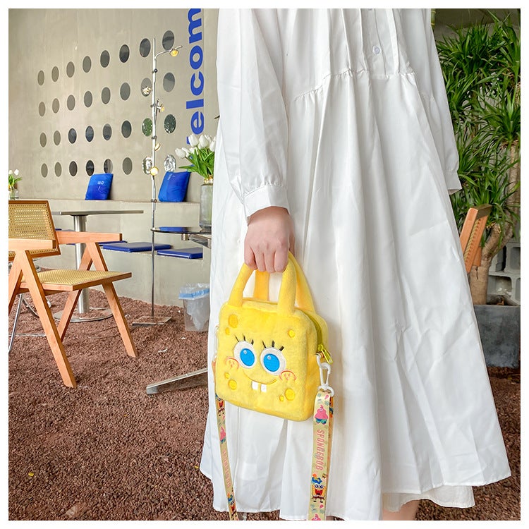 general Cartoon plush bag, crossbody bag, plush backpack, and wallet - Image 3
