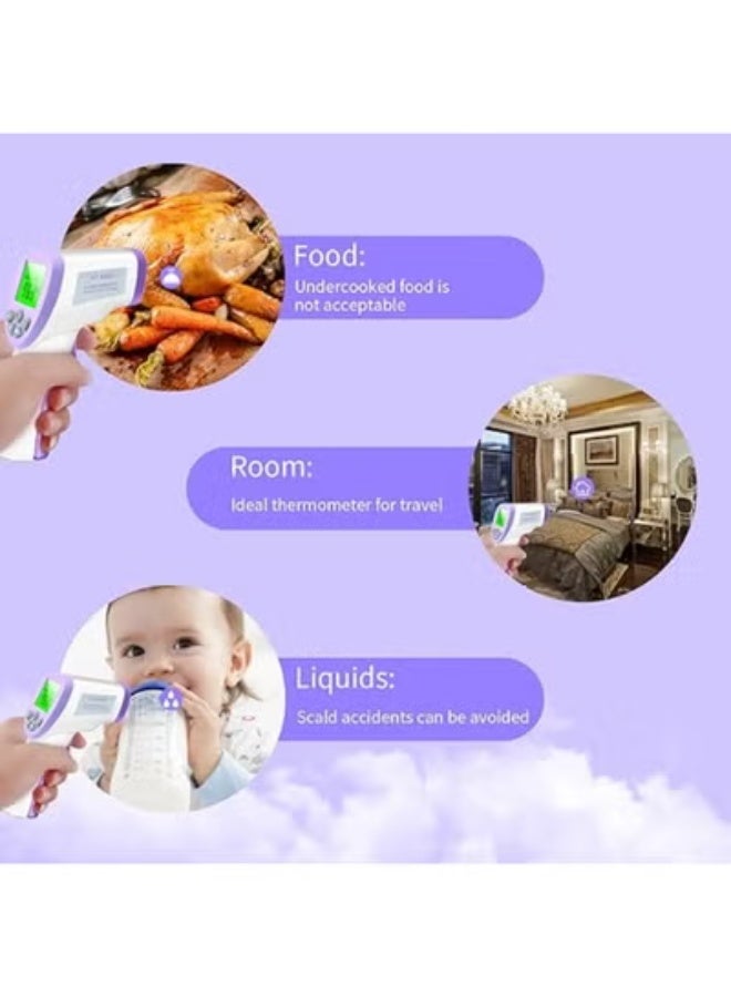 Non-Contact Infrared Thermometer - High-Precision Digital Temperature Gun for Babies & Kids - Fast & Accurate Forehead Thermometer for Daily Use - Image 4