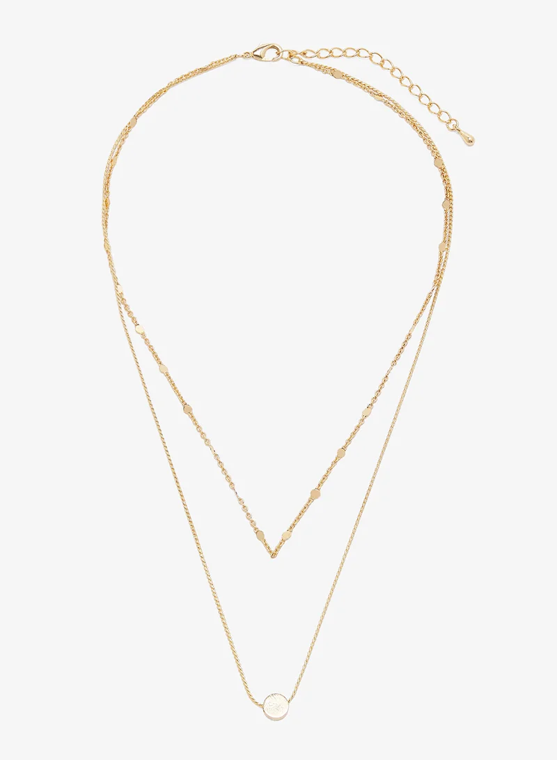 Ella Limited Edition Dainty Diamonte Embellished Layered Necklaces