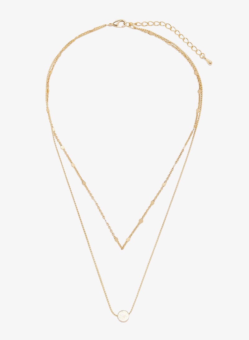 Ella Limited Edition Dainty Diamonte Embellished Layered Necklaces - Image 1
