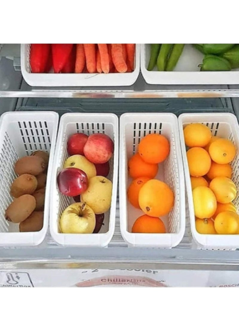 Bukela fridge organizer bins stackable drawers fruit storage containers for fridge deli drawer for refrigerator - Image 4