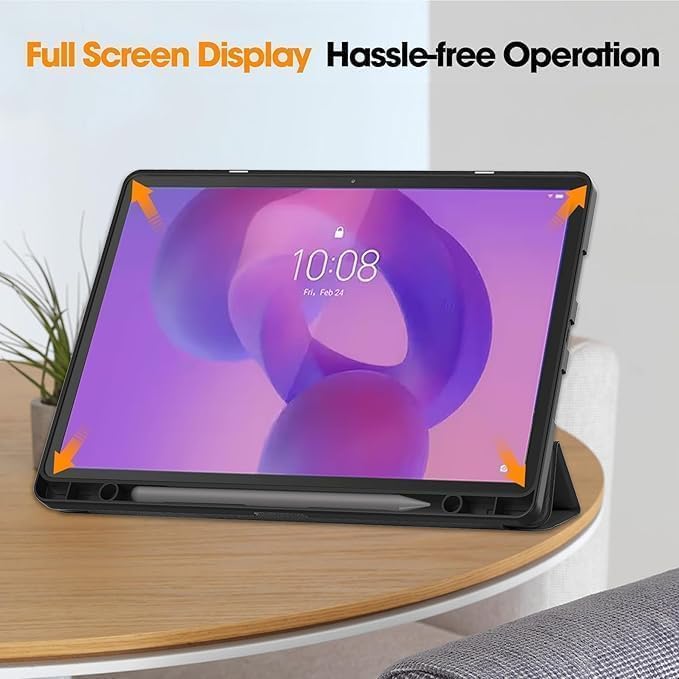 ProElite Cover for Lenovo Idea Tab Plus 12.1 inch 2025 case Cover, Soft Flexible Flip Case Cover for Lenovo Idea Tab Plus 12.1 inch 2025 [Recoil Series] - Lavender - Image 3