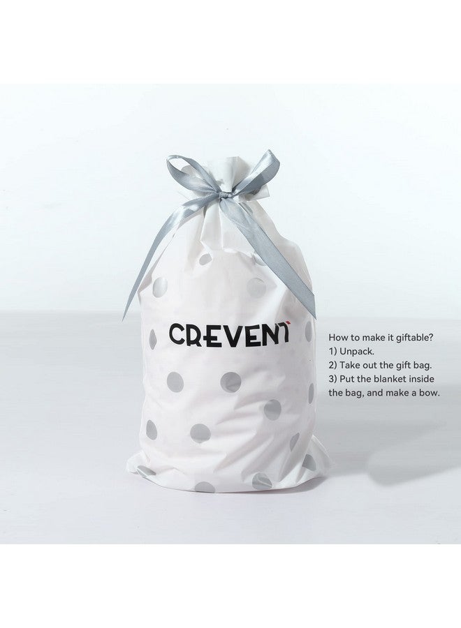 CREVENT Soft Cute Snuglling Toy Baby Security Blankies Unisex, Minky Dot Front + Sherpa Backing (White Bear) - Image 2