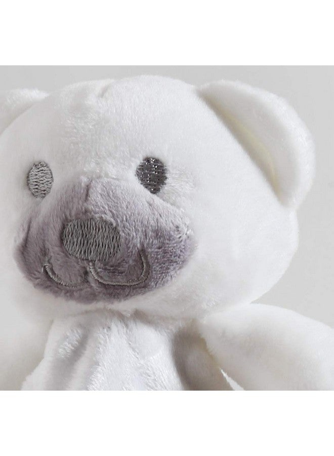 CREVENT Soft Cute Snuglling Toy Baby Security Blankies Unisex, Minky Dot Front + Sherpa Backing (White Bear) - Image 5