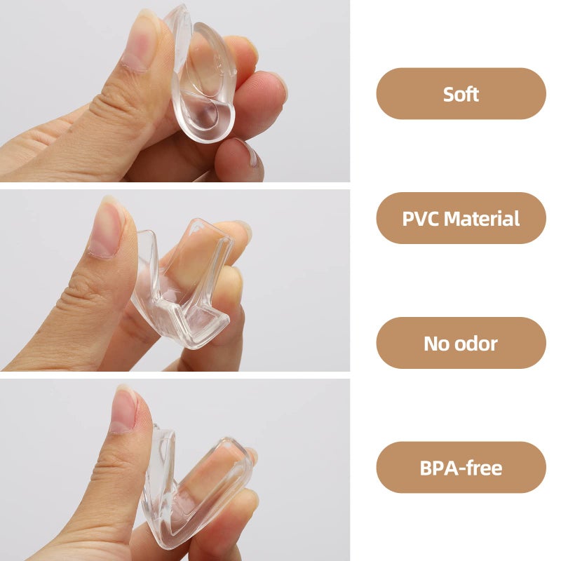 LoveBB 28 Pcs Clear Corner Protector - L, T, Round Shape Corner Guards & Bumpers to Cover Sharp Furniture & Table Edges for Baby Kid Toddler Safety - Image 3