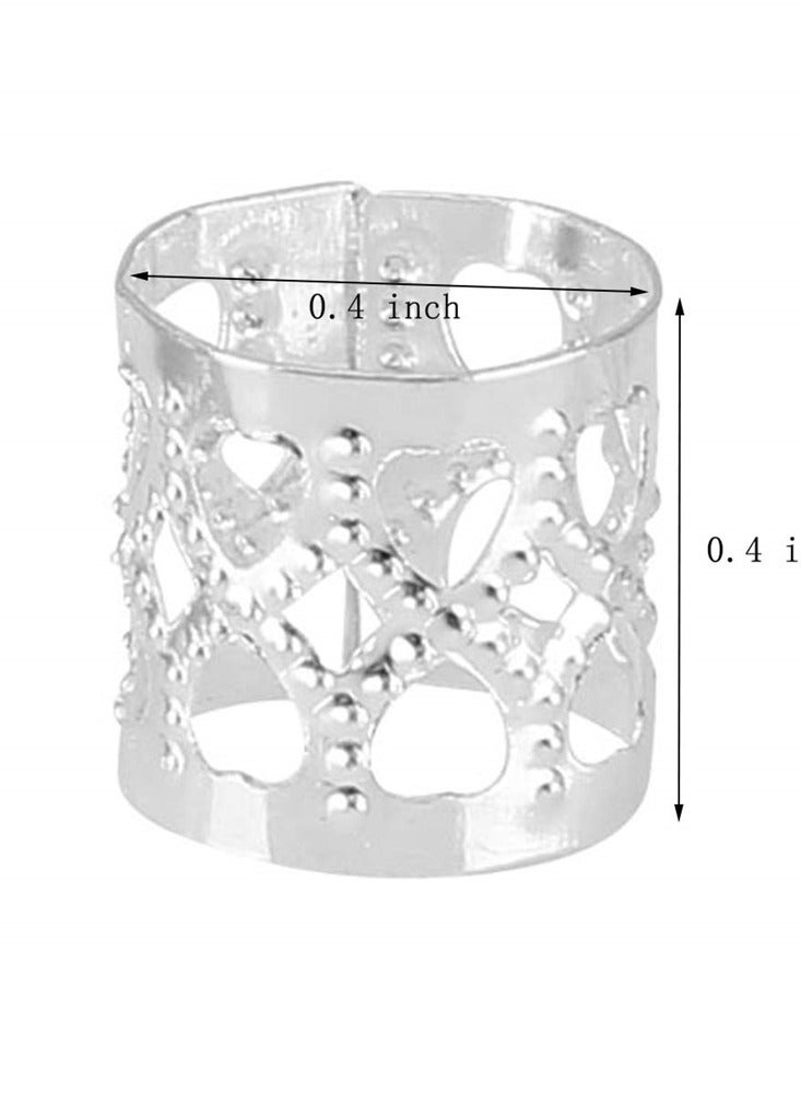 Zikra Braid bead braid ring clip 200 braid metal cuff ornaments - Image 4