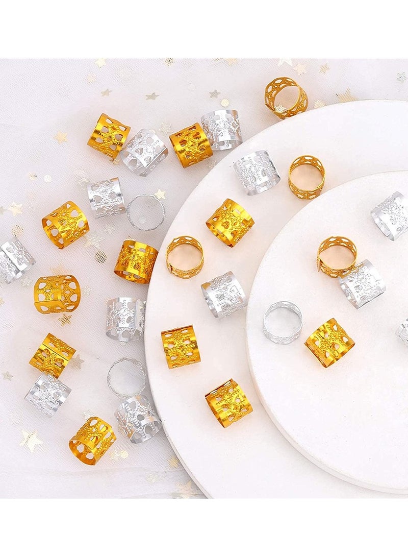 Zikra Braid bead braid ring clip 200 braid metal cuff ornaments - Image 3