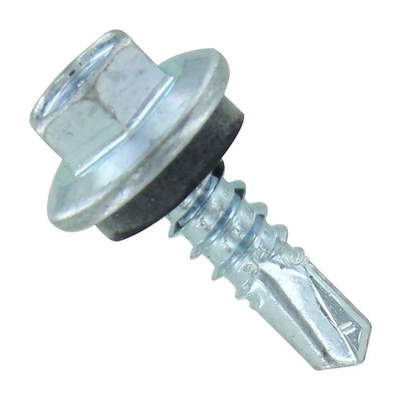 Fasteners Plus Store ST Fastening #12 x 3/4" Maxx Steelbinder Metal Roofing Screw - Galvanized (Pack of 250) - Image 1