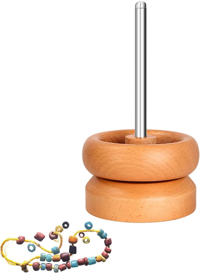 GGOOT - 5 Pcs Bead Spinner Bowl,Wood Bead Spinner Bowl | DIY Waist Bead Spinner With Seed Bead Kit, Stringing Bead Loader Holder Bead Stringer - Image 1