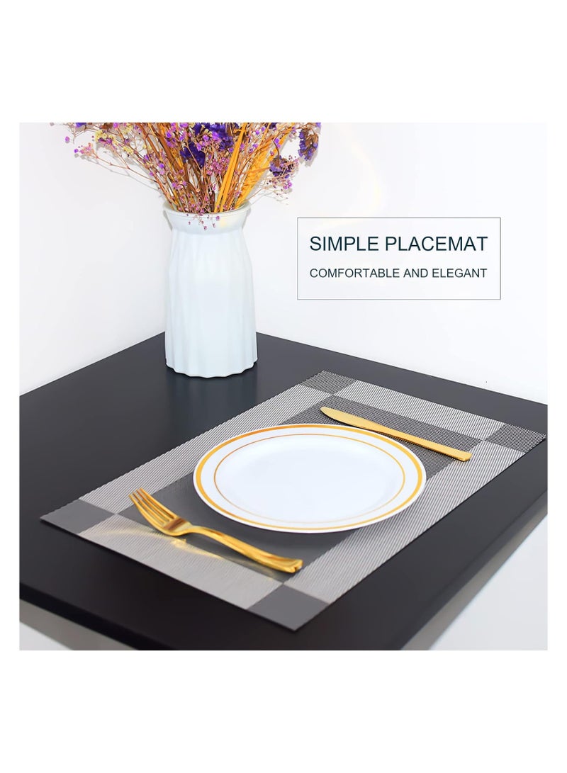 أنمي 6 قطع مقاومة للحرارة ومضادة لانزلاق البقع قابلة للغسيل، سهلة تنظيف العشاءفضيات 45×30 سم - Image 4