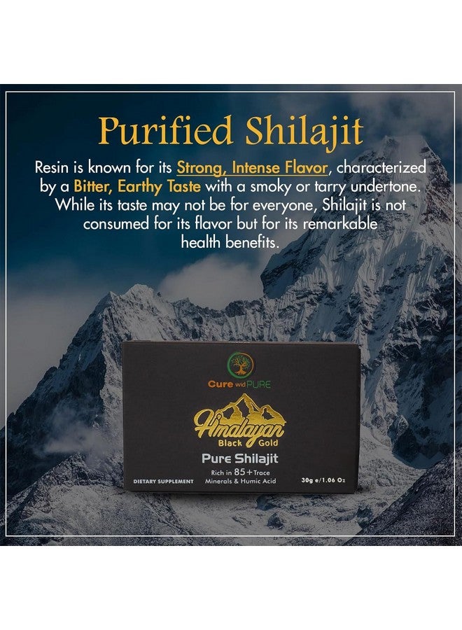 Cure wid Pure Himalayan Shilajit Resin 94.5% Fulvic Acid - 500mg, 60 Servings, USA Lab Tested, Organic Shilajit - Ayurvedic Adaptogen for Energy, Vitality & Cognitive Health (for Men & Women) - Image 3